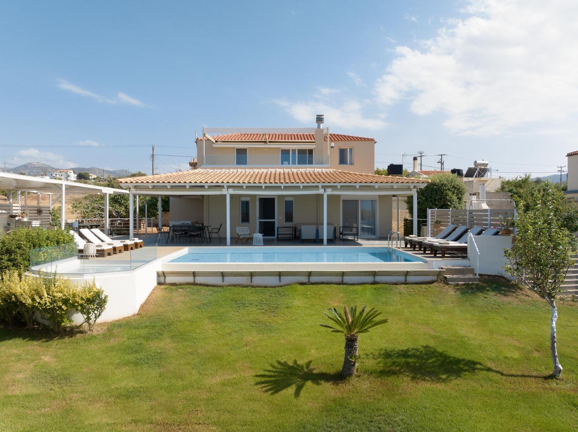 Alba Bianca Villa, Family Retreat With Heated Pool By Thinkvilla Hersonissos  Exterior foto